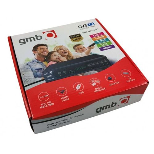 GMB-MAT-818T **DVB-T2 SET TOP BOX USB/HDMI/Scart/RF-out, PVR,Full HD, H265, hdmi-kabl,(1475) slika 2