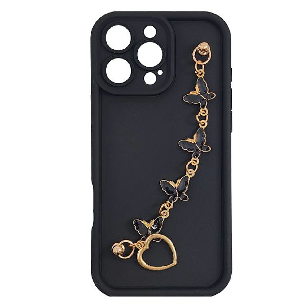 MM TPU IPHONE 16 PRO - SILICONE CANDY WRIST STRAP Bl Butterfly slika 1