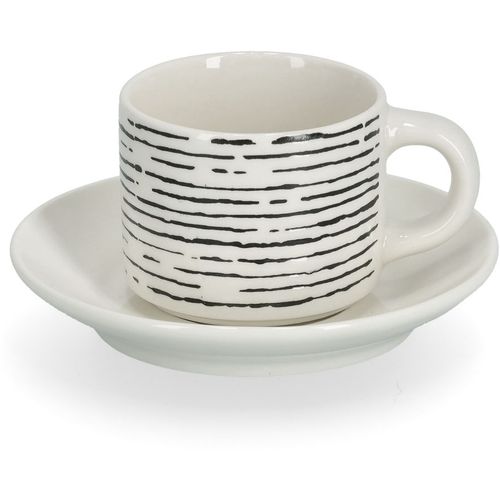 Zeller Set za espresso, 8 kom, keramika, crno/bijelo, 6 x 4,8 cm slika 4