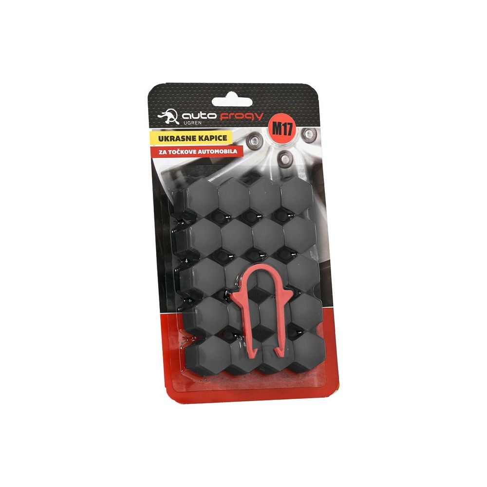 Set crnih poklopaca šarafa točka 17mm (20 komada) slika 1
