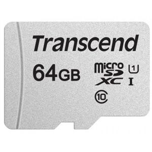Transcend TS64GUSD300S Micro SD 64GB Class 10, Ultra High Speed Class 1 (U1)