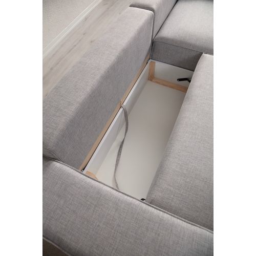Pırlo Corner Right - Light Grey Lıght Grey Corner Sofa-Bed slika 16