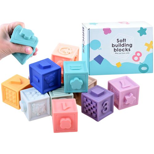 Set mekanih blokova za slaganje - 12 dijelova slika 1