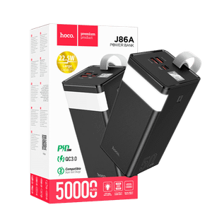 hoco. Punjač prijenosni sa lampom, 50000mAh, brzi QC/PD, 3A - J86A Powermaster