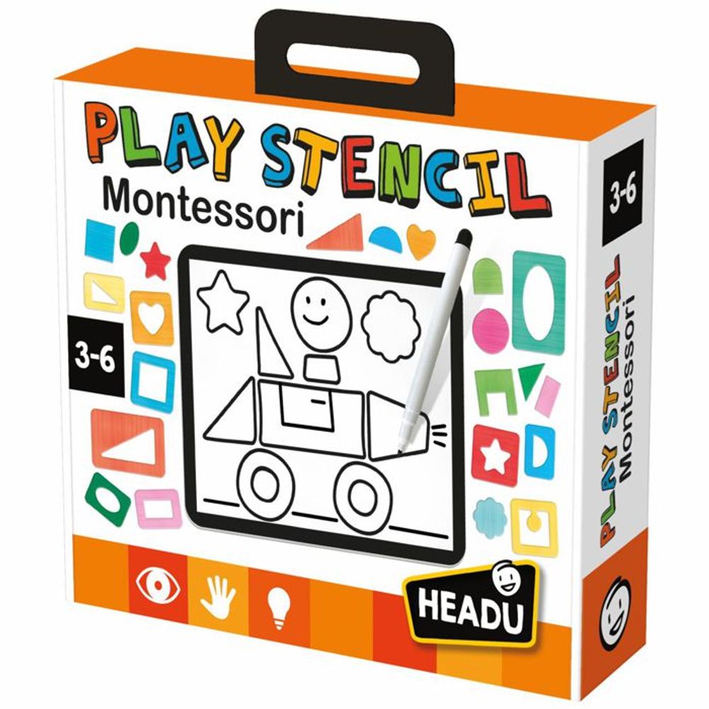 HEADU Edukativni set Play Stencil Montessori slika 1