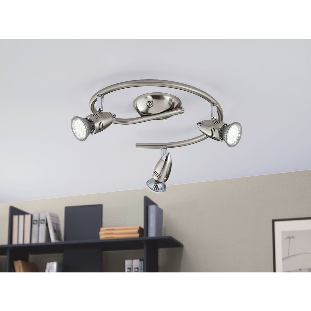 Eglo Magnum-led reflektor/3, led gu10 3x3w, 3x240lm, g-forMa, nikl-Mat/krom,  slika 7