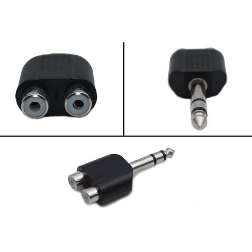 Stereo Adapter 6.35mm M na 2RCA Ž Kettz MC48 slika 1