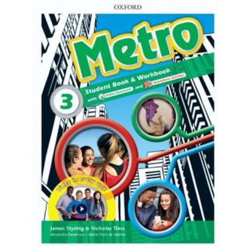 Metro 3 Students Book Workbook Pack slika 1