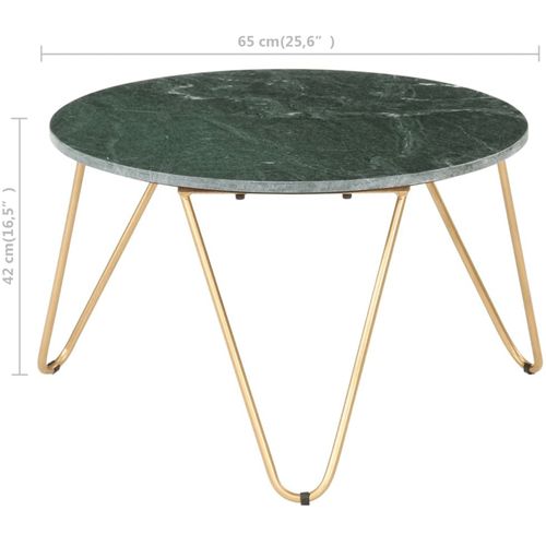 Stolić za kavu zeleni 65x65x42 cm pravi kamen mramorne teksture slika 22
