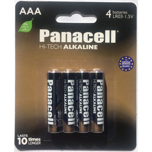 PANACELL Baterije, blister 4/1, HI-TECH Alkaline, LR03, AAA, 1,5V slika 1