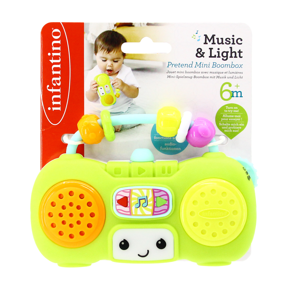 Infantino 307038 Muzička igračka Pretend Mini Boombox slika 4