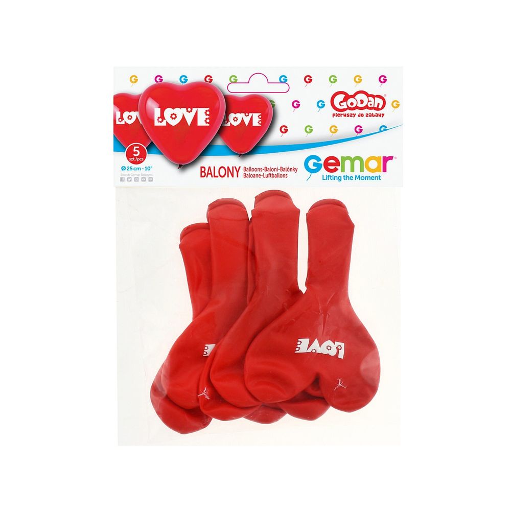 CRS-P149 Premium Balon Love 25 cm, 5 komada slika 2