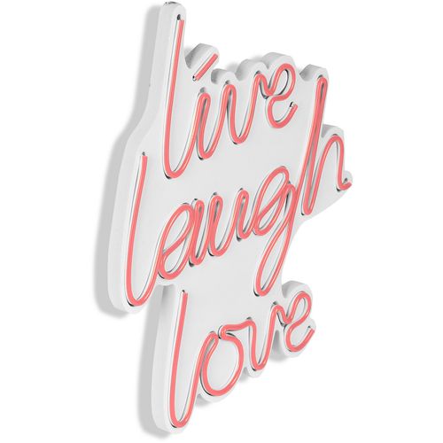 Wallity Live Laugh Love - Roze Dekorativno Plastično Led Osvetljenje slika 7
