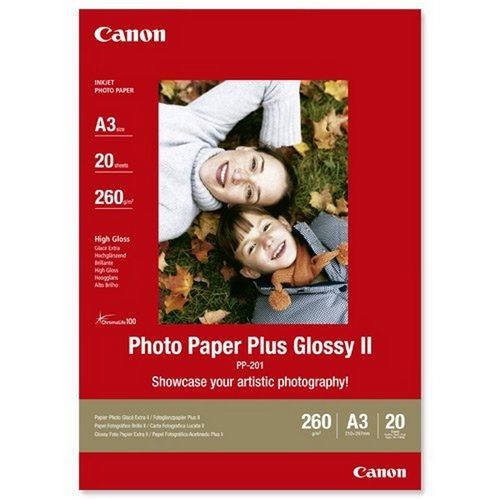 Canon Photo Paper Plus Glossy II PP201 - A3 - 20 Listova slika 1