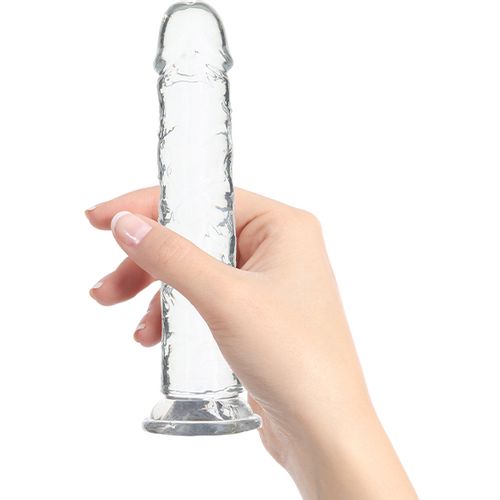 Dildo Addiction - Crystal, 20 cm, prozirni slika 3