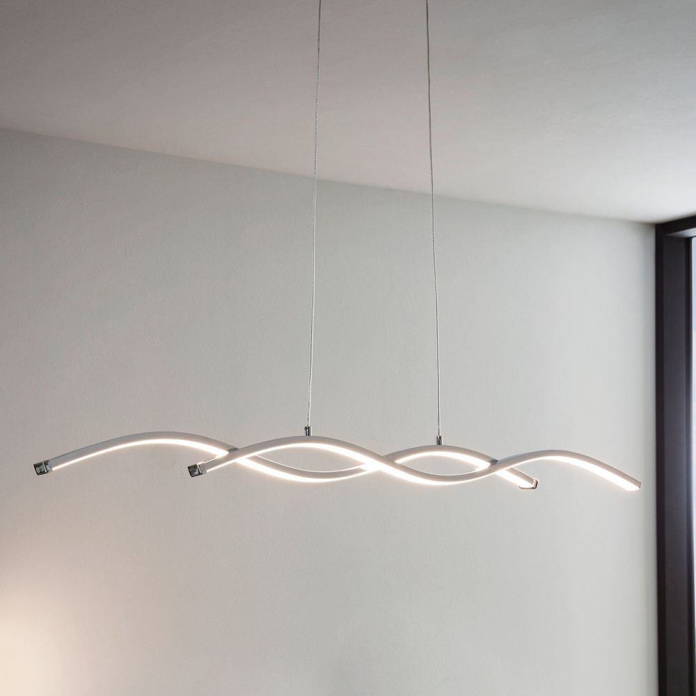 Eglo Lasana 2 Visilica sa LED Osvjetljenjem - 2x9W, D 875, Aluminij/Krom-Bijela slika 8