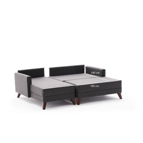 Bella Mini Corner Sofa Left - Anthracite Anthracite Corner Sofa-Bed slika 9