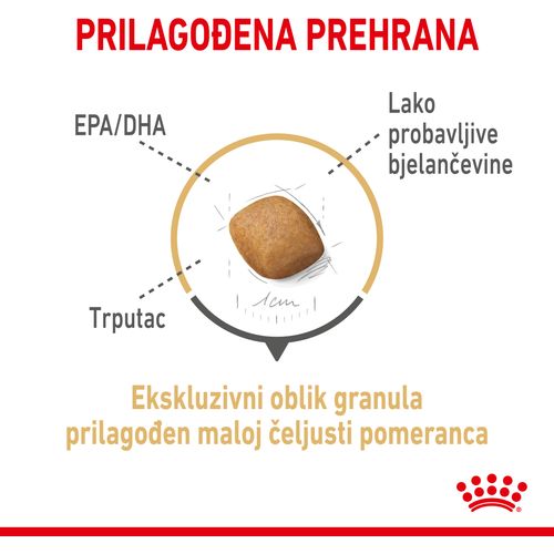 ROYAL CANIN BHN Pomeranian Adult, potpuna hrana za pse, specijalno za odrasle i starije pse pasmine pomeranac starije od 8 mjeseci, 1,5 kg slika 7