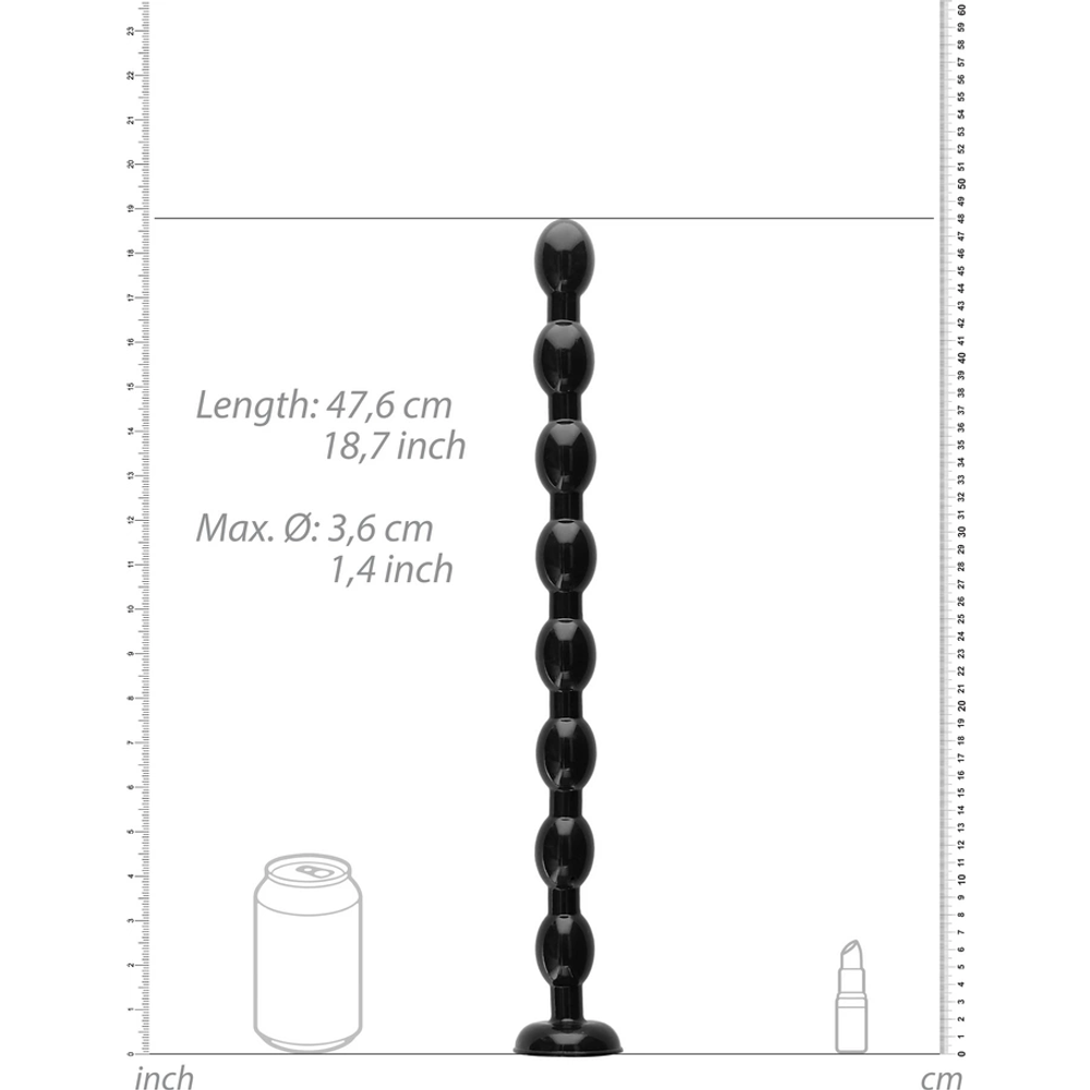Joj! by Shots Ass Snake Beaded Dildo - 19 / 48 cm slika 3
