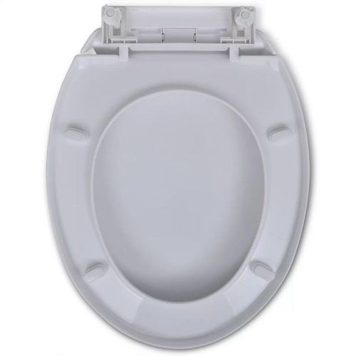 Toaletna daska s mekim zatvaranjem bijela ovalna slika 4