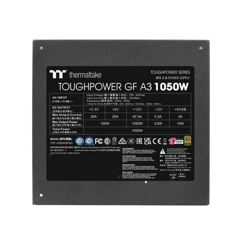 Thermaltake  napajanje TOUGHPOWER GF A3 1050W slika 4