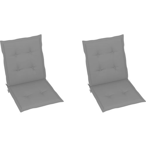 Jastuci za vrtne stolice 2 kom sivi 100 x 50 x 3 cm slika 19