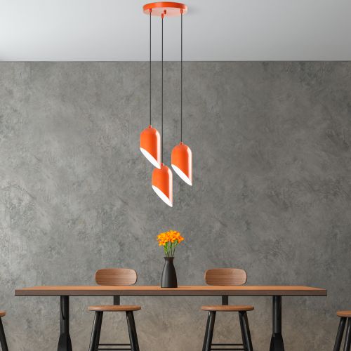 Kesik - 6176 - 3 - Orange Orange Chandelier slika 1