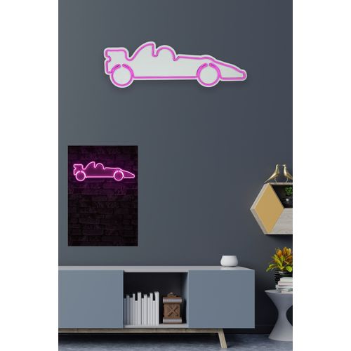 Wallity Ukrasna plastična LED rasvjeta, Formula 1 Race Car - Pink slika 11