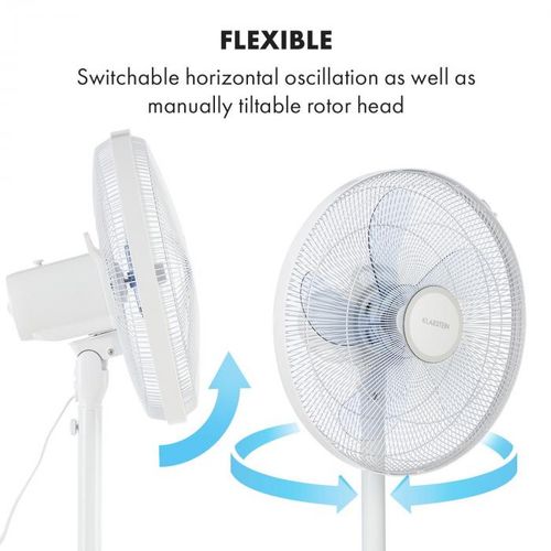 Klarstein Windflower stojeći ventilator , Bijela slika 4