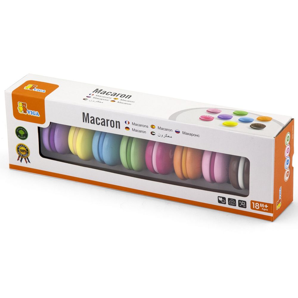 Viga drveni kolačići šareni kolačići macaroons set 8 kom slika 4