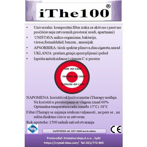 iThe100 univerzalni filter zraka slika 2