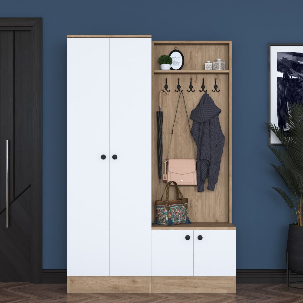 P6 - M5 - 2423 Bijela Orah Hall Stand slika 3