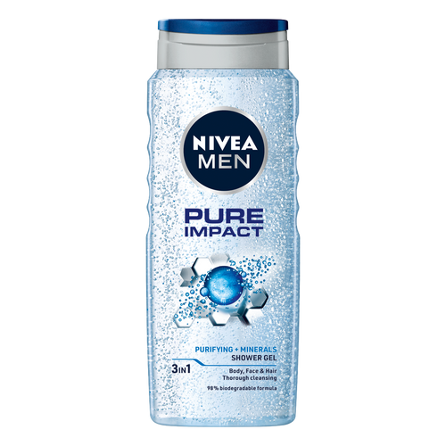 NIVEA Men Pure Impact gel za tuširanje 500ml slika 1