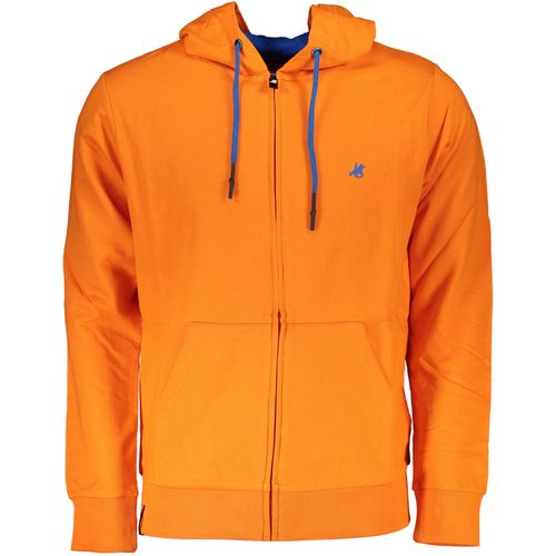 US GRAND POLO SWEATSHIRT WITH ZIP ORANGE MAN slika 1