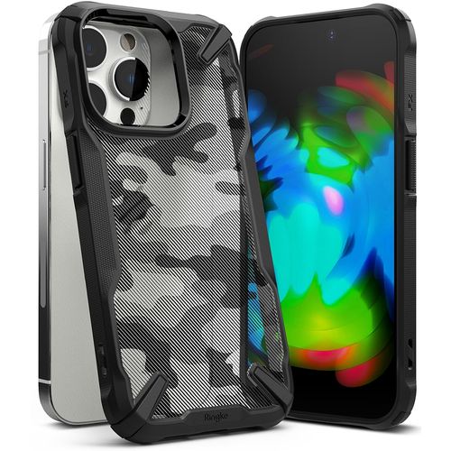 Ringke - Fusion X Design - iPhone 14 Pro - Camo Black slika 1