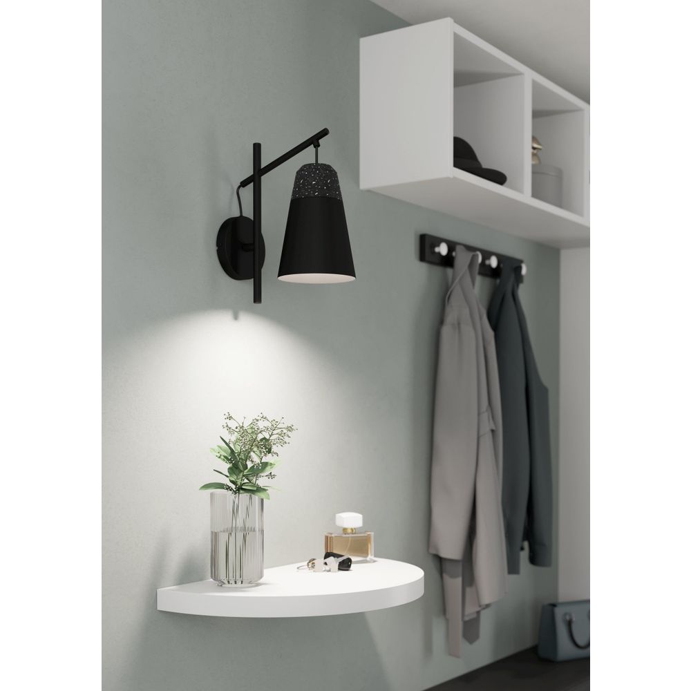 Eglo zidna lampa 'Canterras' E27, tamno siva/bijela slika 2