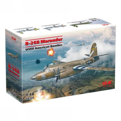 Model Kit Aircraft - B-26B Marauder WWII American Bomber (100% New Molds) 1:48 slika 1