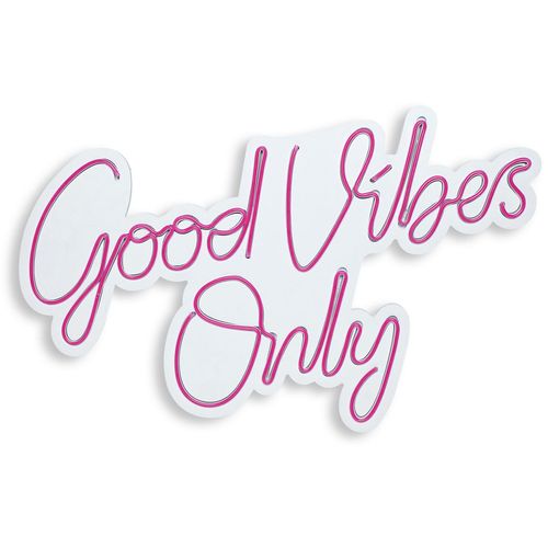 Wallity Ukrasna plastična LED rasvjeta, Good Vibes Only 2 - Pink slika 11