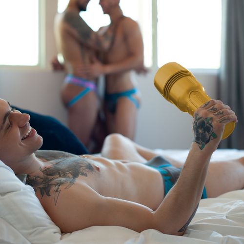 Masturbator Fleshlight GO, ružičasti anus slika 6