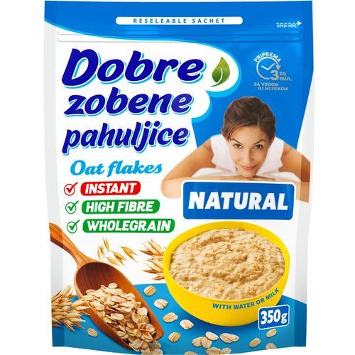 Dobre zobene pahuljice natural 350g KRATAK ROK slika 1