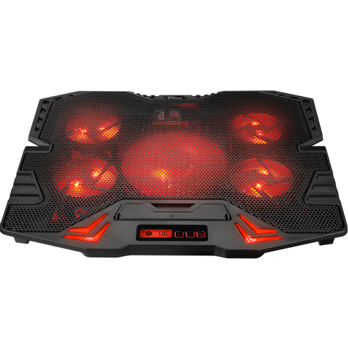 Rampage mištral s45 sa crvenim led svetlom, 5 ventilatora, lcd ekranom podesivim po visini slika 2