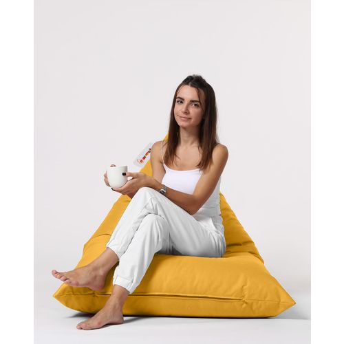 Atelier Del Sofa Vreća za sjedenje, Pyramid Big Bed Pouf - Yellow slika 6