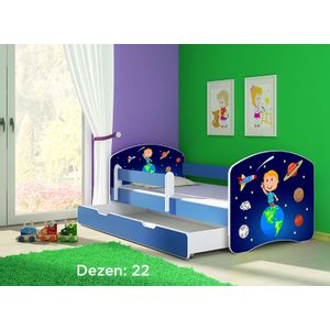 Deciji krevet ACMA II 140x70 F + dusek 6 cm BLUE22