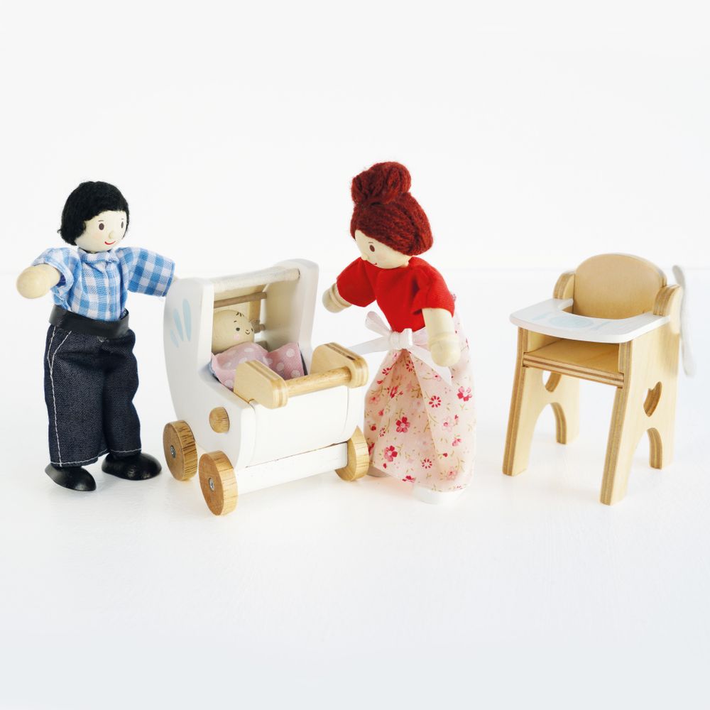 Le Toy Van Drveni bebi set za kućicu za lutke slika 5