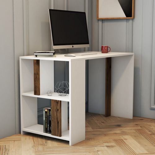 Woody Fashion Studijski stol, Lima - White, Walnut slika 3