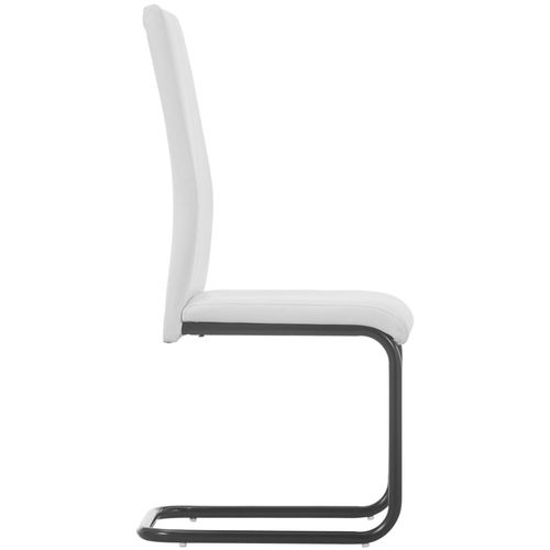 Konzolne blagovaonske stolice od umjetne kože 2 kom bijele slika 21