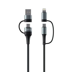 HAVIT KABEL ZA MOB.4U1 (USB,Type C,iPhone Lightning combo) CB6244