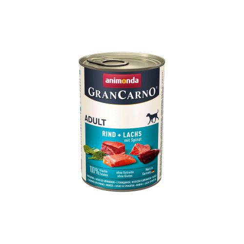 Animonda GranCarno Pas Adult Govedina, Losos i Špinat, 400 g slika 1