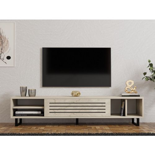 Woody Fashion TV stalak SAFIR, boja Travertine slika 2