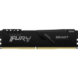 Kingston KF426C16BB/8 DDR4 8GB 2666MHz [FURY BEAST], Non-ECC UDIMM, CL16 1.2V, 288-Pin 1Rx8, w/Heatsink